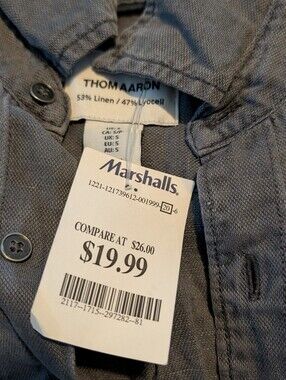 Men's Linen Blend Shirt - Small